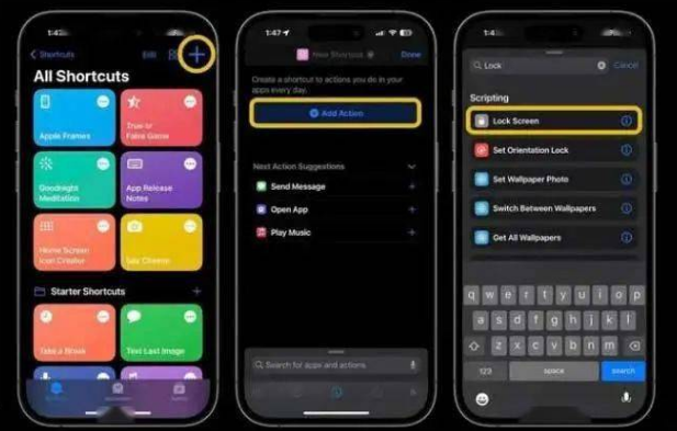 古田苹果14锁屏维修店分享iPhone14升级iOS16.4后如何创建锁屏快捷方式 