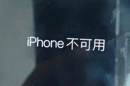 古田苹果服务网点分享锁屏界面显示“iPhone 不可用”如何解决 